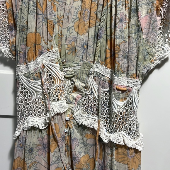 Free People Field Of Dreams Floral Maxi Top Dress - Picture 6 of 6